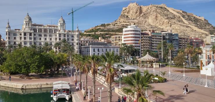 The province of Alicante on the Costa Blanca
