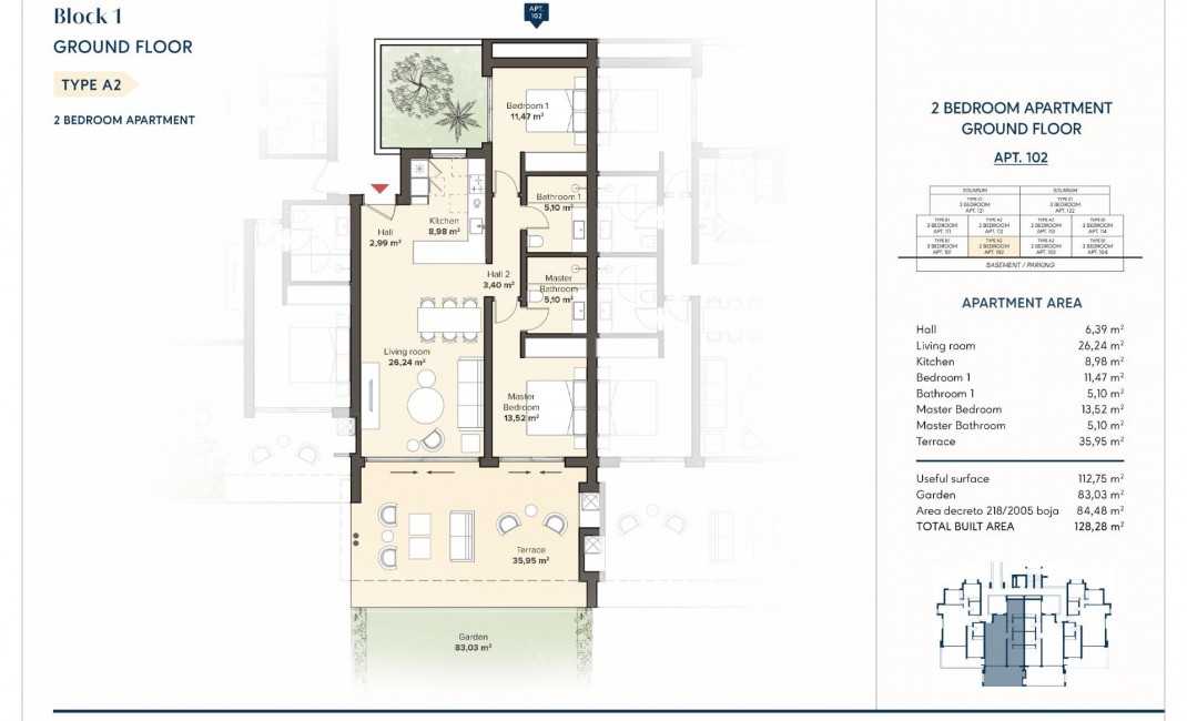 Nouvelle construction - Ground floor apartment - Estepona