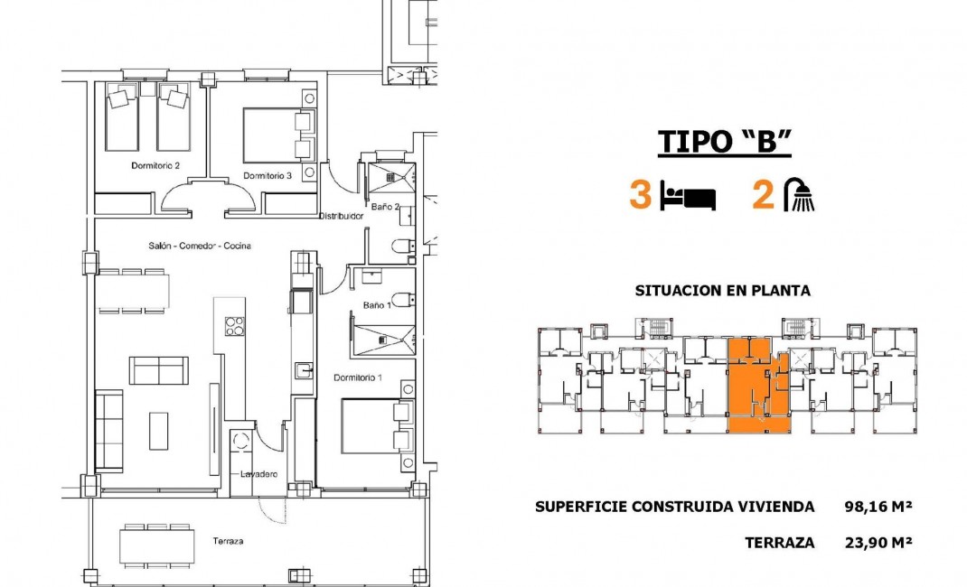 New Build - Apartment - San Miguel de Salinas