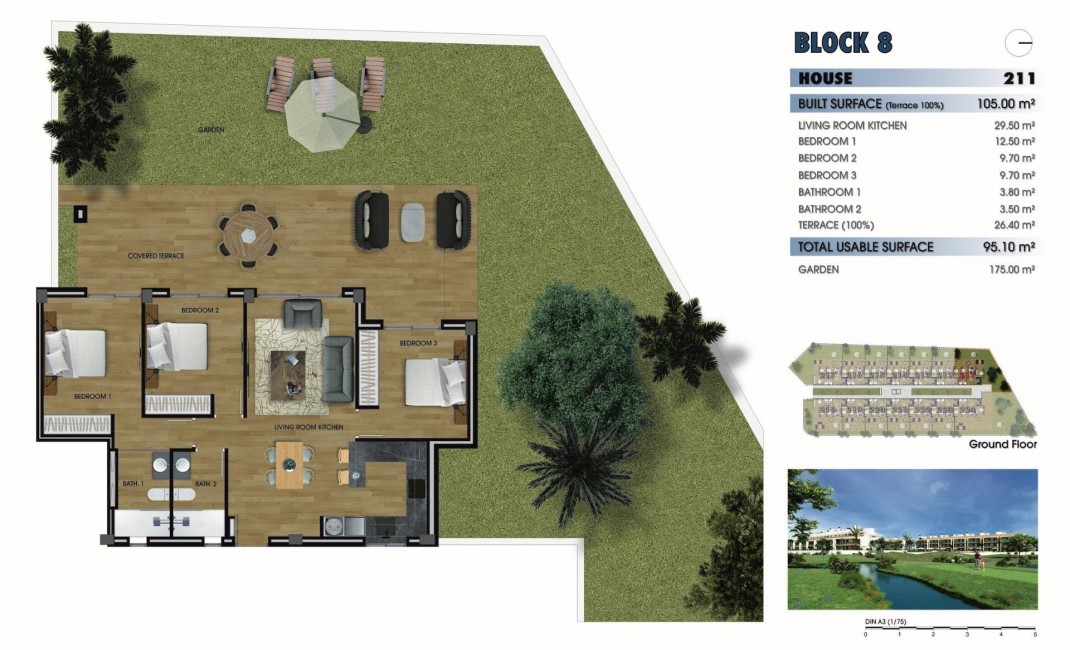 Nouvelle construction - Ground floor apartment - Los Alcázares - Serena Golf