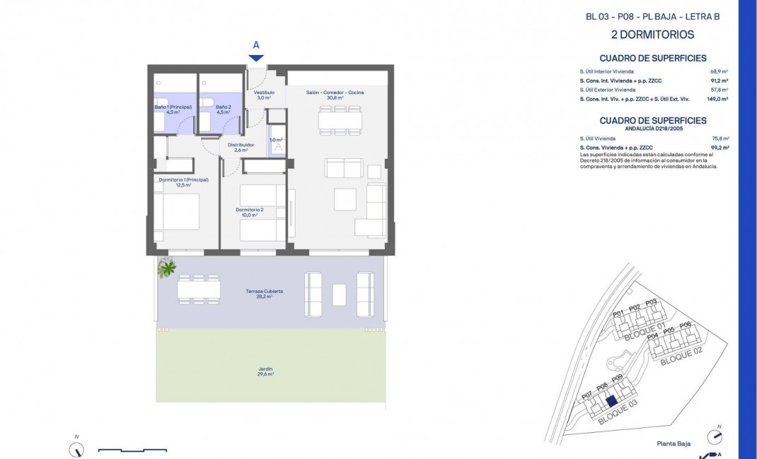 New Build - Ground floor apartment - Casares