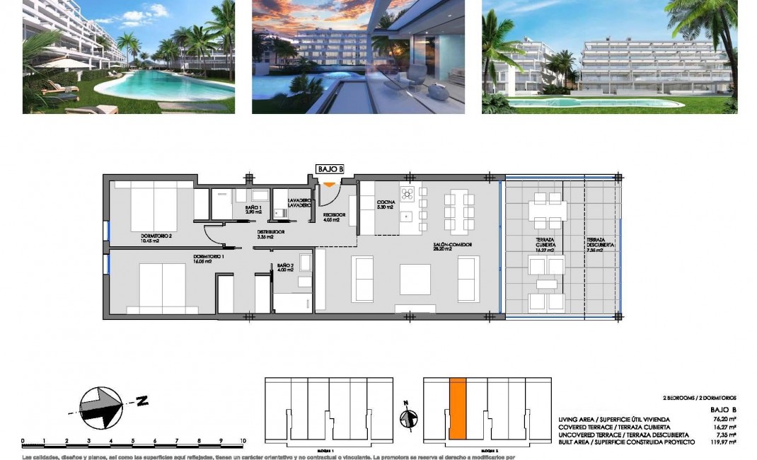 New Build - Ground floor apartment - Cartagena