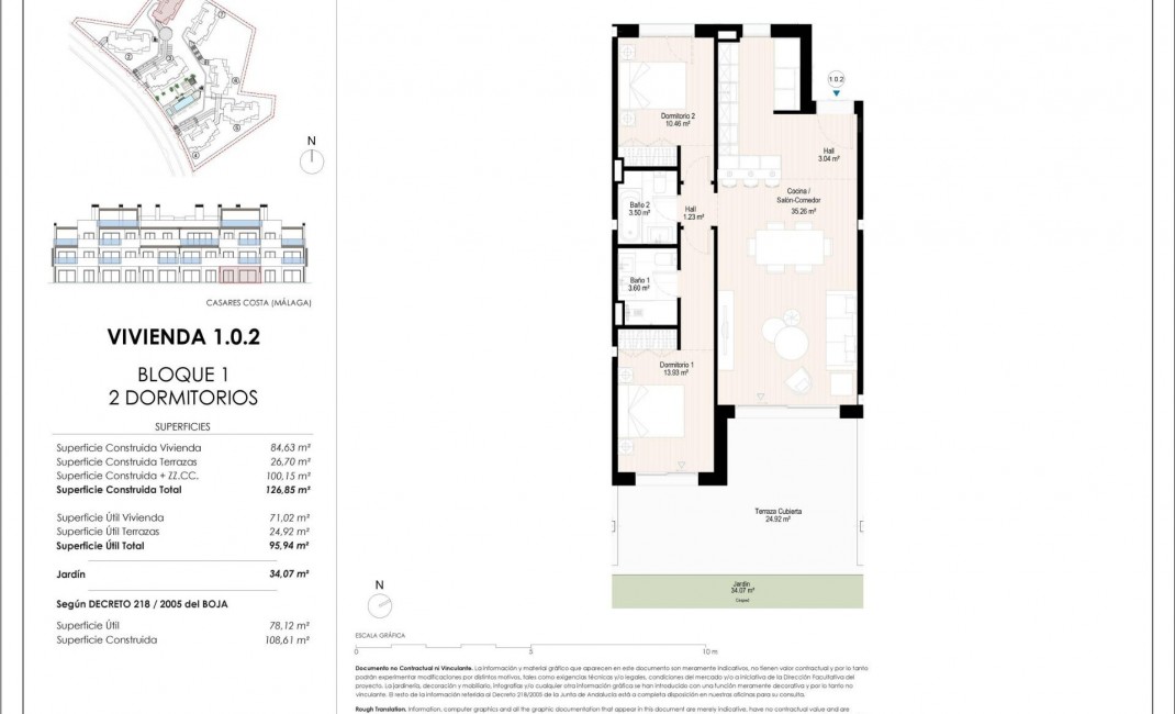 New Build - Ground floor apartment - Casares