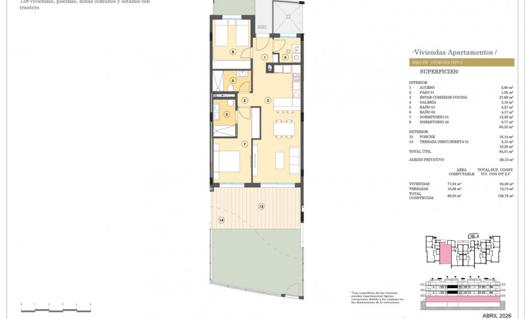 New Build - Ground floor apartment - Finestrat