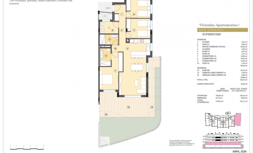 New Build - Ground floor apartment - Finestrat
