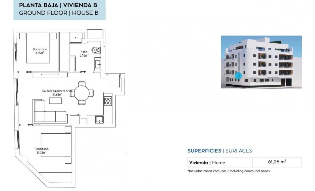 Nouvelle construction - Ground floor apartment - Torrevieja