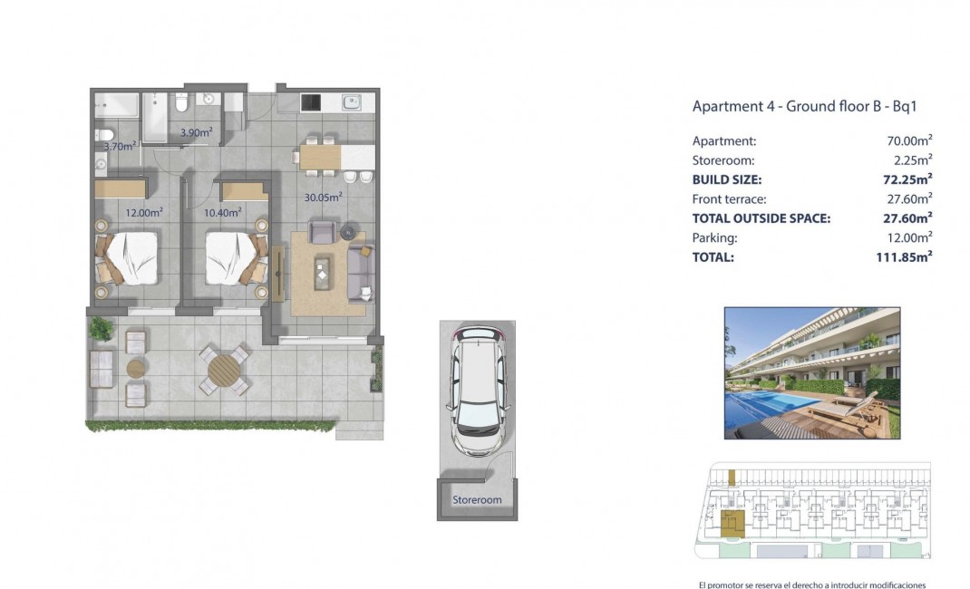 Nouvelle construction - Ground floor apartment - Los Alcázares