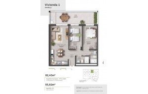New Build - Ground floor apartment - Mojacar