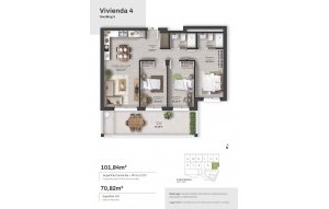 New Build - Ground floor apartment - Mojacar