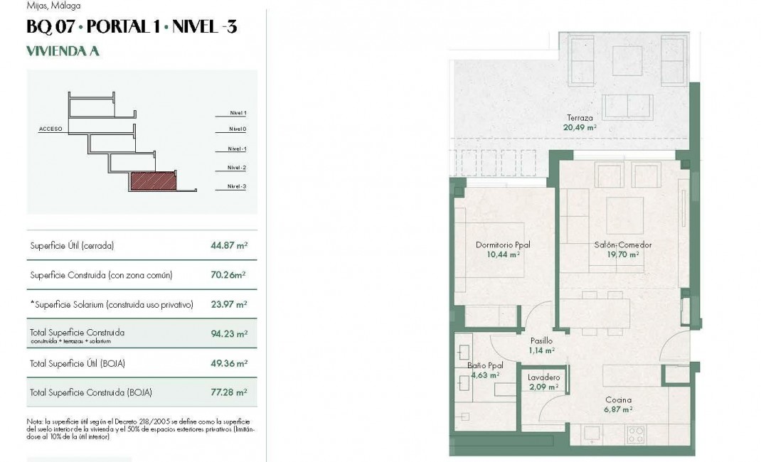 Nouvelle construction - Ground floor apartment - Mijas